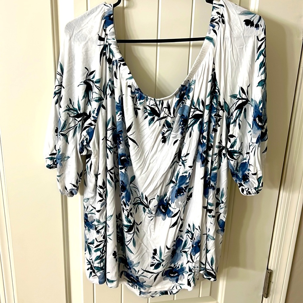 Blue Flowered blouse